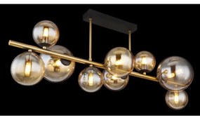 Globo 56135-9D - LED Csillár rúdon RIHA 9xG9/3W/230V sárgaréz