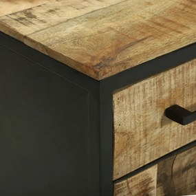 büféasztal 70x35x70 cm Tömör durva fa mangó