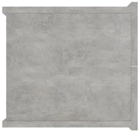 Betonszürke szerelt fa éjjeliszekrény 40 x 30 x 30 cm