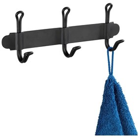 Nostalgia fekete hármas öntapadós fali akasztó - Wenko