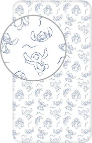 Disney Lilo és Stitch, A csillagkutya Stellar Waves gumis lepedő 90x200 cm