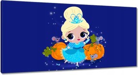 Vászonkép 115x55 Hamupipőke egér hintó