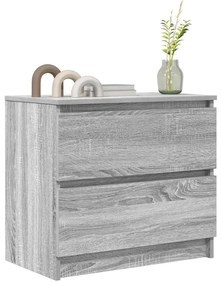 szürke sonoma színű szerelt fa TV-szekrény 60x35x54 cm