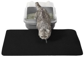 Szőnyeg macska WC elé 60x45 cm, fekete