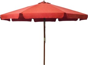 vidaXL terrakotta kültéri napernyő farúddal 330 cm