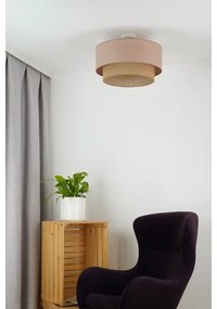 Duolla - Felületre szerelhető csillár  BOHO 1xE27/15W/230V átm. 45 cm bézs/barna