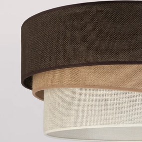 BRILAGI - Mennyezeti lámpa TRIO 1xE27/60W/230V Ø 40 cm barna/bézs/fehér