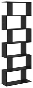 Fekete tölgy könyvespolc 70x24x193.5 cm Fából készült