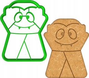 Forma Lyukasztó Sütemény- és Mézeskalácsvágó Halloween Drakula Vámpír