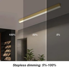 Brilagi - Dimmelhető LED mennyezeti lámpa SLEEKLINE LED/40W/230V Wi-Fi Tuya arany + távirányító