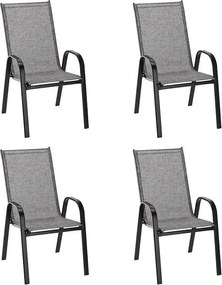 Matera kerti szék Szürke - 6 Db N
