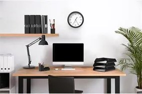 Iratpapucs, fém, 85 mm, ALBA, fekete (IAL37)