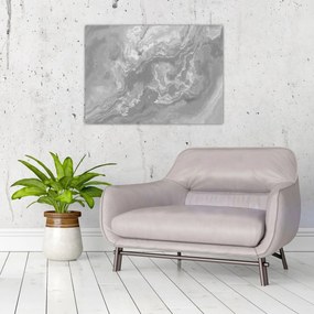 Üveg kép - Márvány fekete-fehérben (70x50 cm)