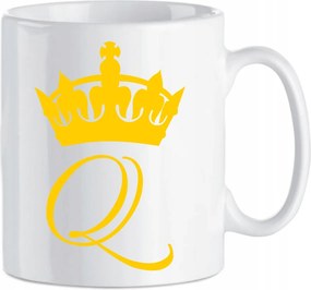 Kerámia bögre Valentin napi ajándék Q Queen Valentin napi kártyák