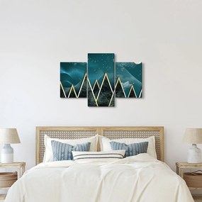 Kép - telihold az arany hegyek felett (90x60 cm)