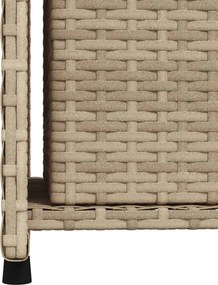 vidaXL bézs polyrattan kerti tárolószekrény 50 x 55 x 115 cm
