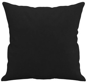 2 db fekete mikroszálas díszpárna 40 x 40 cm