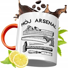 Narancssárga Bögre Asztalos Ácsoknak Ajándék fényképes nyomattal