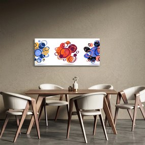 Színes körök képe (120x50 cm)