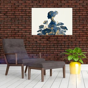 Kép - Márvány női profil (90x60 cm)