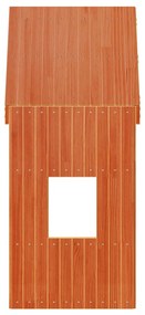 viaszbarna tömör fenyőfa gyerekágytető 60 x 89 x 134,5 cm