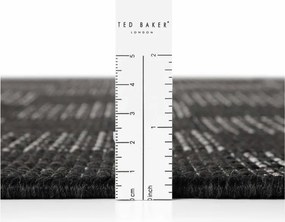 Fekete-krémszínű kültéri-beltéri futószőnyeg 80x200 cm Haringey Dorothy – Ted Baker