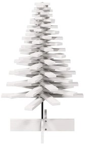 vidaXL fehér tömör fenyőfa karácsonyfa-dekoráció 100 cm