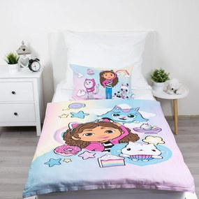 Pamut gyerek ágyneműhuzat babaágyhoz 100x135 cm Gabby's Dollhouse "Sugar Dream" – Jerry Fabrics