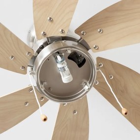 ZEVENTI - Mennyezeti ventilátor FAMARA 1xE14/60W/230V bézs