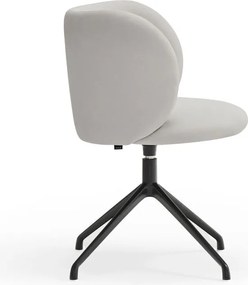 Világosszürke kárpitozott étkezőfotel Mogi – Teulat