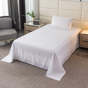Mikroszálas hotelszoba lepedő 140x240 cm és párnahuzat 50x70 cm JASMINE, fehér Rögzítés: Bújtatós