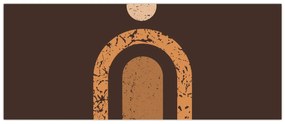 Kép - Narancssárga ívek N⁰3 (120x50 cm)