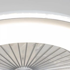 Brilagi - LED Dimmelhető lámpa ventilátorral RONDA LED/48W/230V ezüst + távirányító