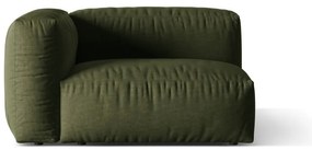 Zöld kanapé modul (bal oldali) Martina – Micadoni Home