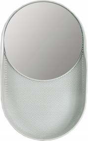 Fürdőszobai Tükör Fém fehér 49cm magas