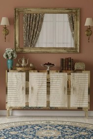 Tuna 120 - White, Travertine, Gold