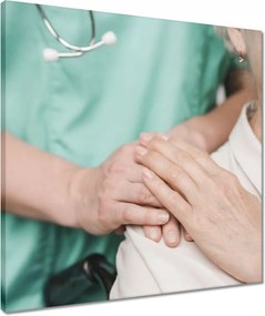 Vászonkép 50x50 Ápolónő kéz váll