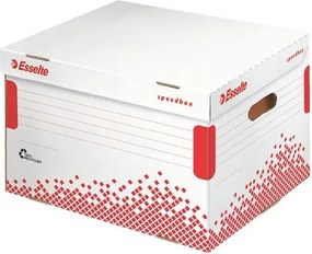 Archiválókonténer, felfelé nyíló, karton, ESSELTE Speedbox, fehér (E623914)