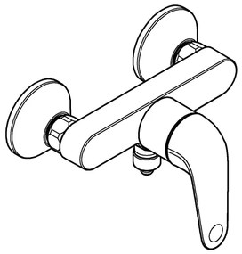 GROHE 24333001 - SWIFT DN 15 zuhanycsaptelep, fényes króm