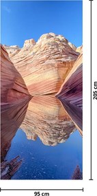 Fotótapéta ajtóra - Arizona hullámai (95x205cm)
