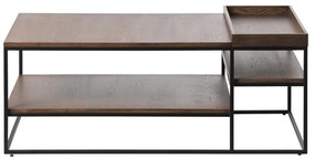 Barna dohányzóasztal 70x120 cm Rivoli – Unique Furniture