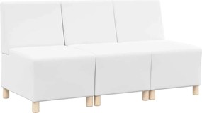 vidaXL Karfa Nélküli Modularis Kanapé Egység 3 pcs Fehér
