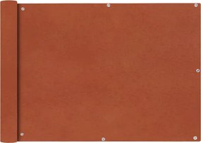vidaXL 75x400 cm terrakotta Oxford szövetű erkély sötétítő