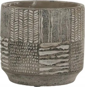 Beton takaróponyva 15 cm szürke virágtartó