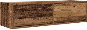 vidaXL TV szekrény fiókkal Régi fa 100 x 31 x 25,5 cm Faanyag