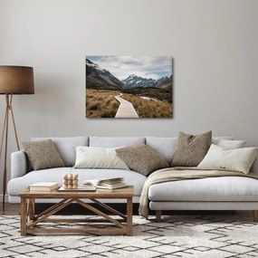 Kép - Sétány a hegységben Mt. Cook (70x50 cm)