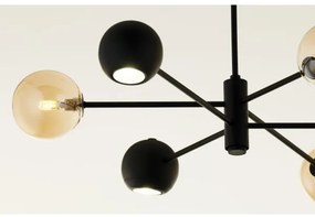 Jupiter 1993 - Csillár rúdon MOKA 3xGU10/10W/230V + 3xG9/10W/230V fekete/bézs