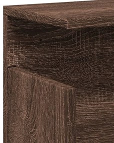 barna tölgy színű szerelt fa faliszekrény 60 x 20 x 30 cm
