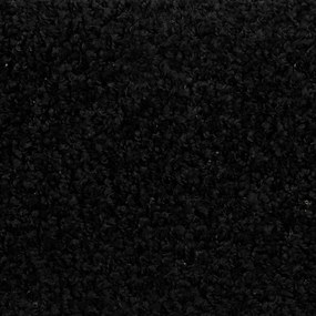 20 db fekete, félkör alakú, nagy lépcsőszőnyeg 65 x 21 x 4 cm