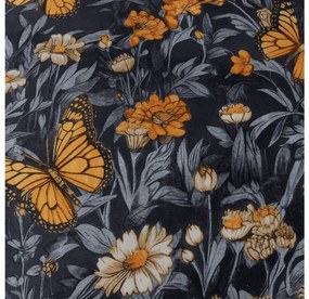 Mikroszálas ágyneműhuzat BUTTERFLY GARDEN kék-szürke Ágyneműhuzat mérete: 70 x 90 cm | 140 x 200 cm
